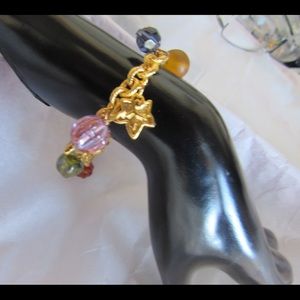 Gold and baubles bracelet